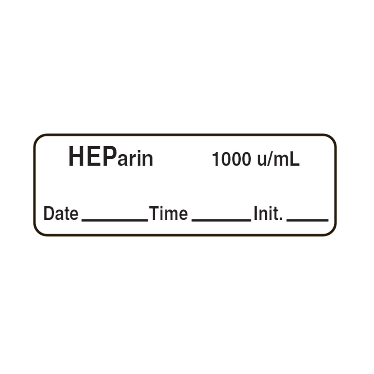 Centurion Heparin Labels Medline