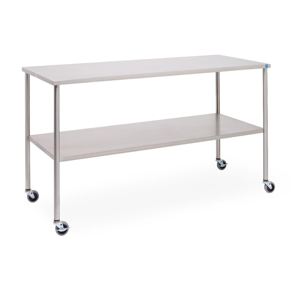 Medline Stainless Steel Instrument Tables with Shelf | Medline