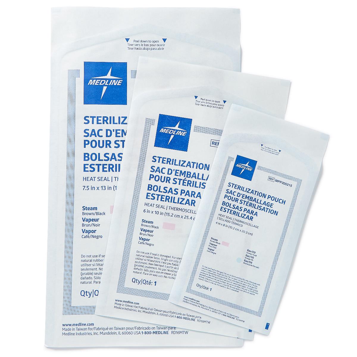 Medline Instrument Sterilization Tubing - 6x100 Foot Roll For Steam & Gas Sterilization (Case Of 8)