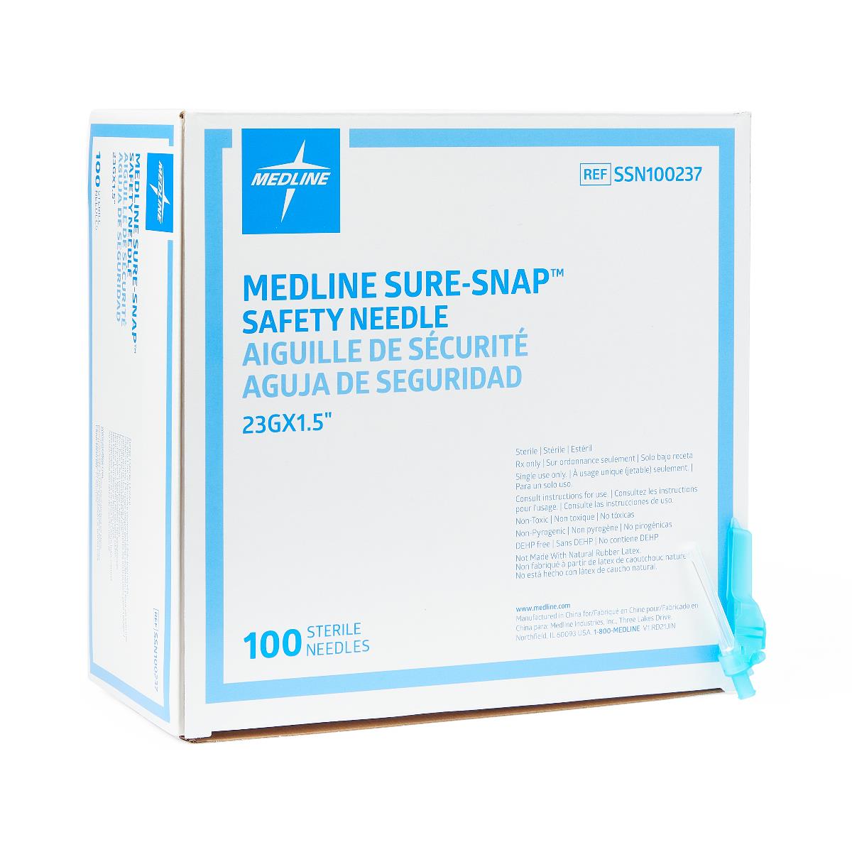 Medline Sure-Snap Hypodermic Safety Needles | Medline