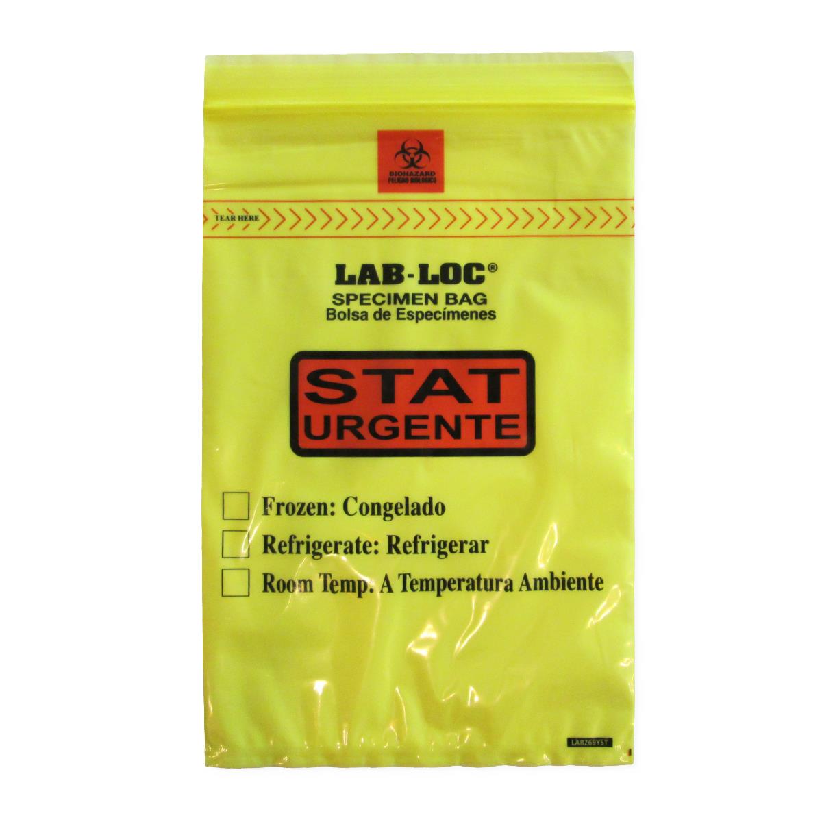 Lab-Loc Reclosable 3-Wall Specimen Bags | Medline