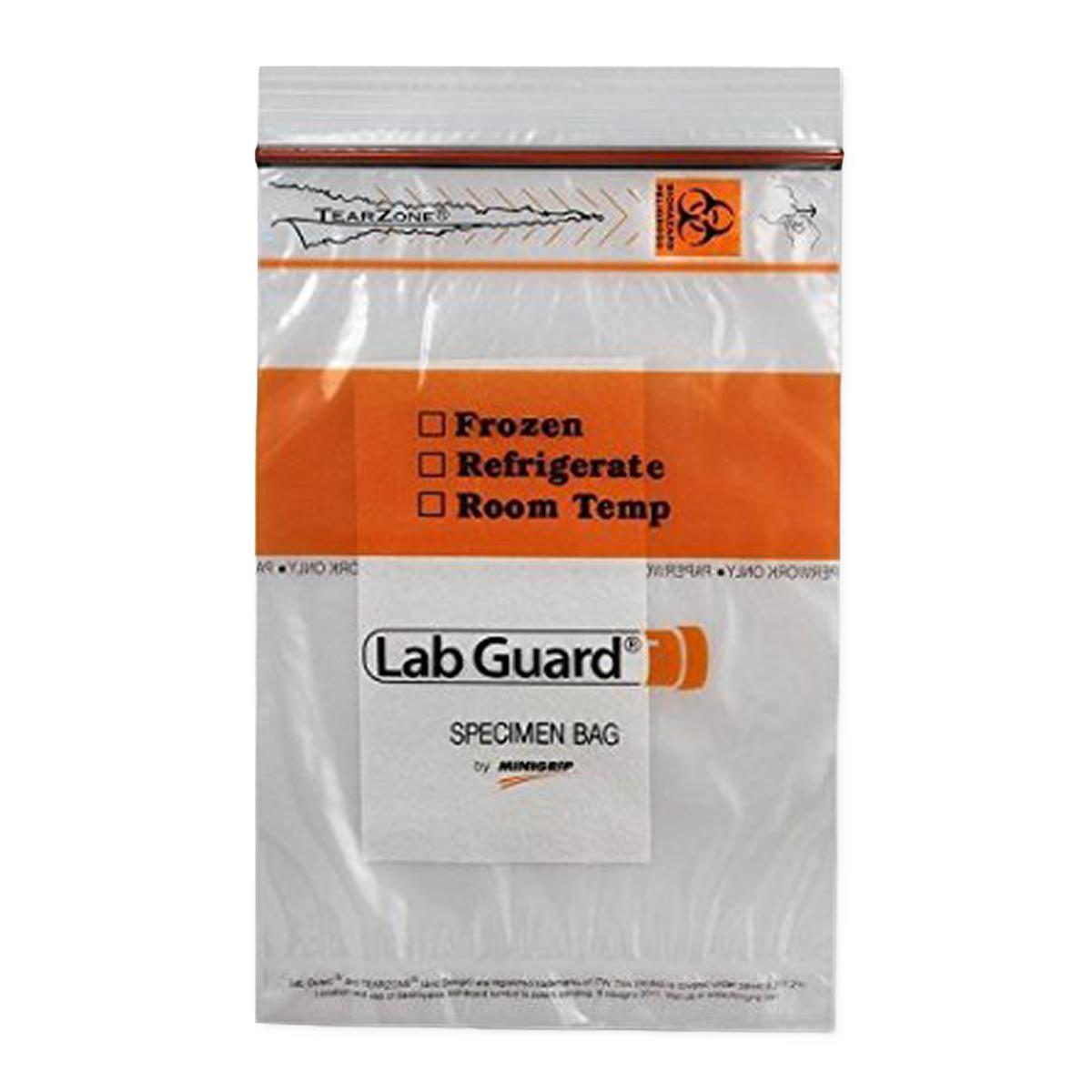Minigrip Lab Guard Biohazard Specimen Transport Bags with