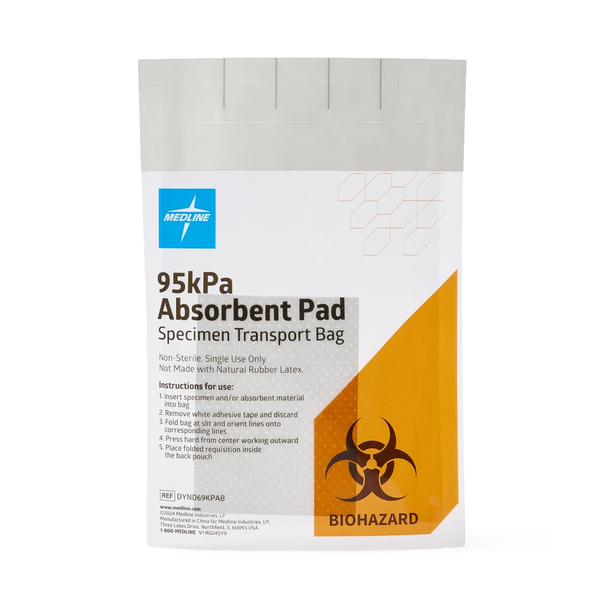 Medline 95kPa Nonsterile Specimen Transport Bags | Medline