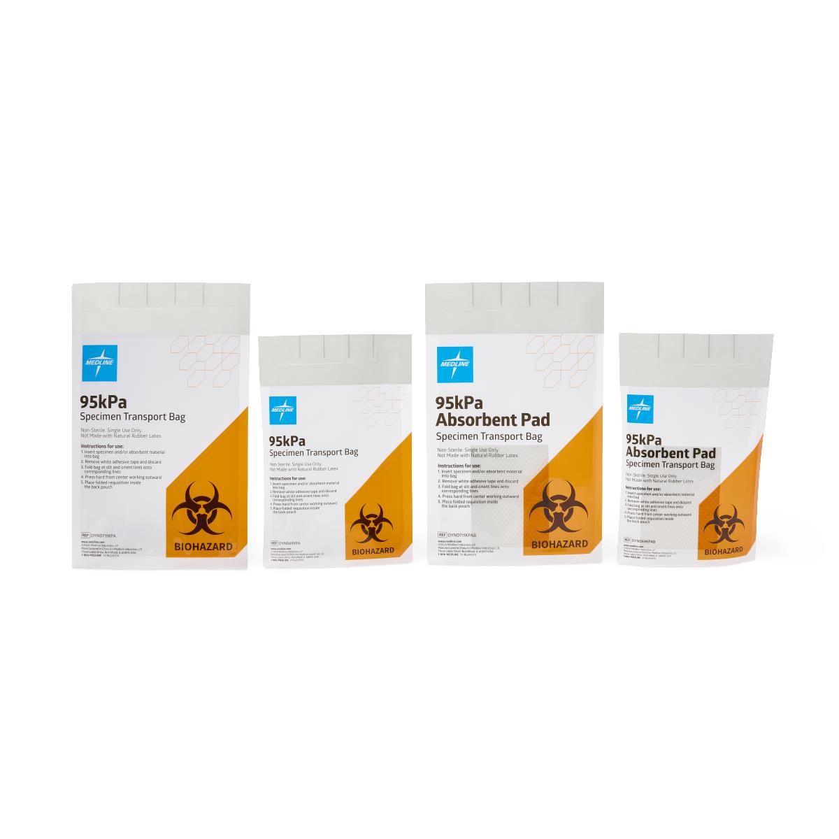 Medline Zip-Style Clear Unprinted Specimen Bags | Medline