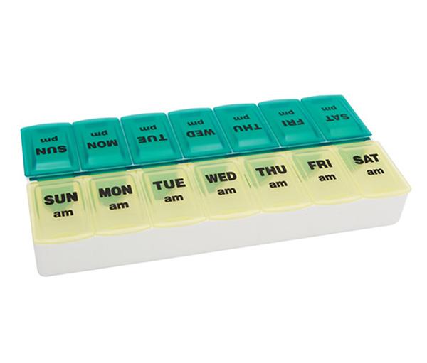 TwiceADay Weekly Pill Organizer Medline