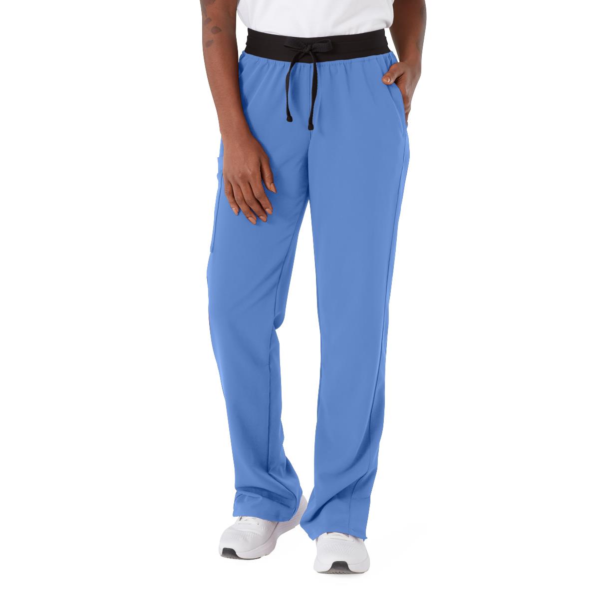 あいす マルコシルククリエイトスリム Varick AVE Women's Midrise 6-Pocket Scrub Pants - Petite Length