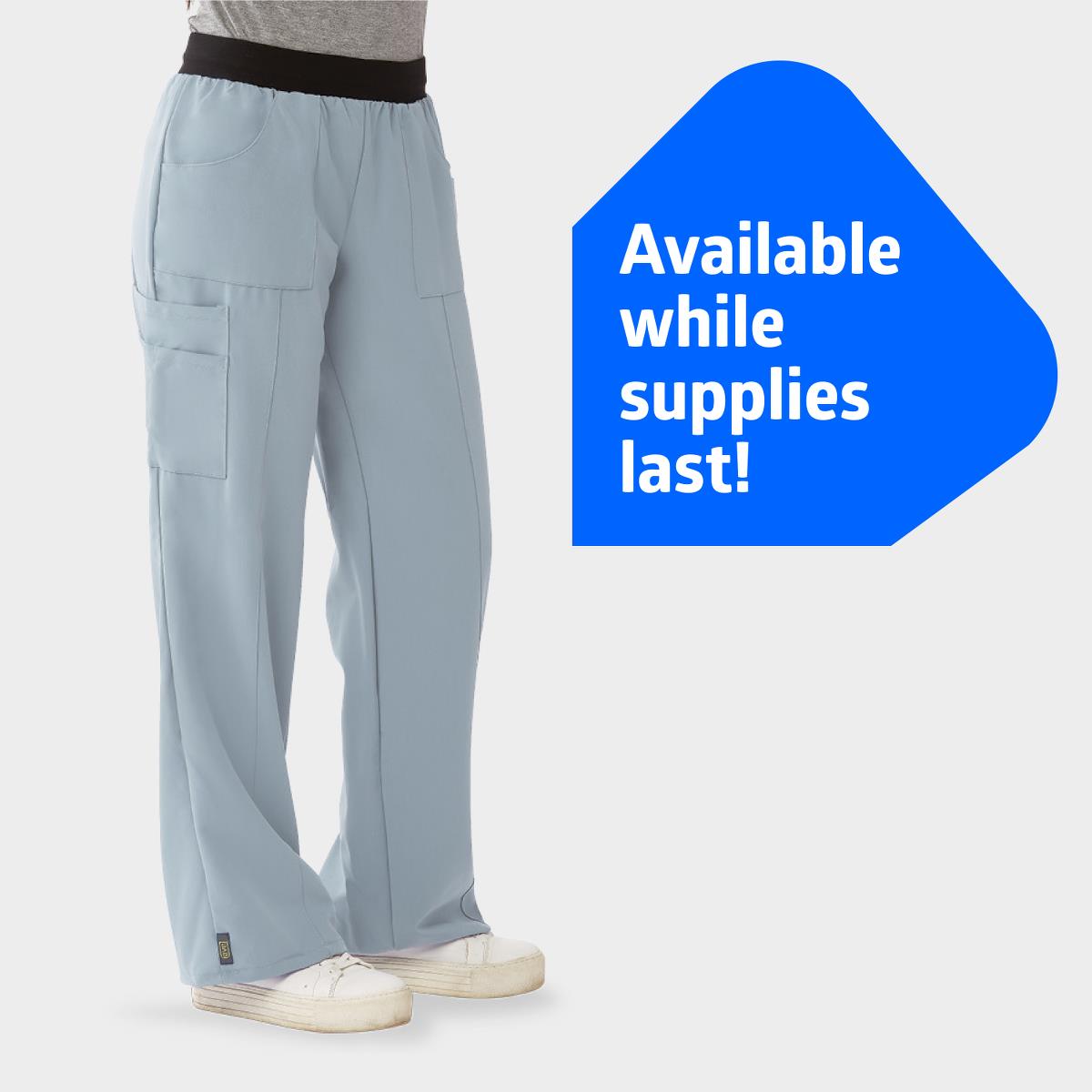 Pacific AVE Women's Stretch Wide Waistband Scrub Pants (Style 5570