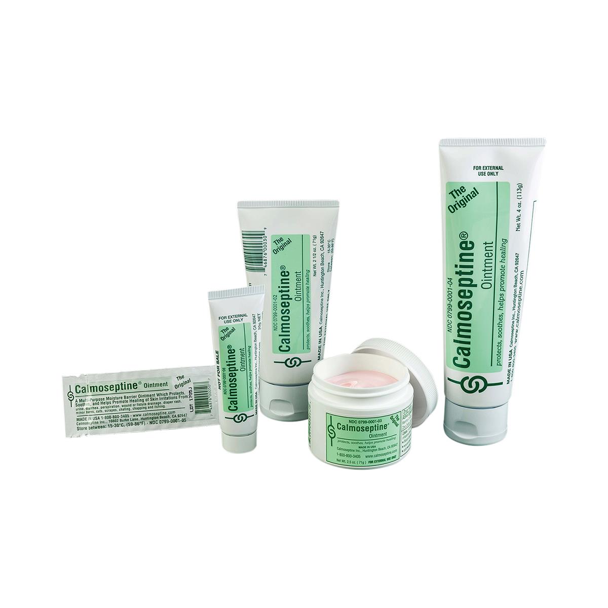 Calmoseptine Ointment 4 Oz Tube (3-Pack) – Skin Protectant For Itch & Rash Relief With Zinc Oxide