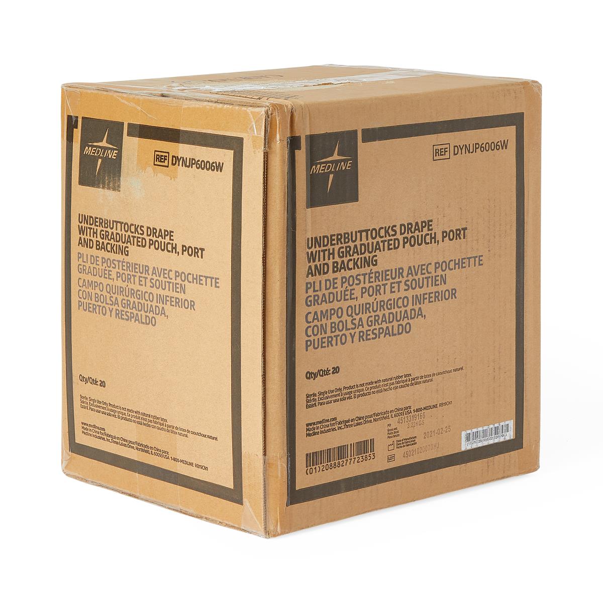 Medline Underbuttocks Drapes with Pouch and Port | Medline 