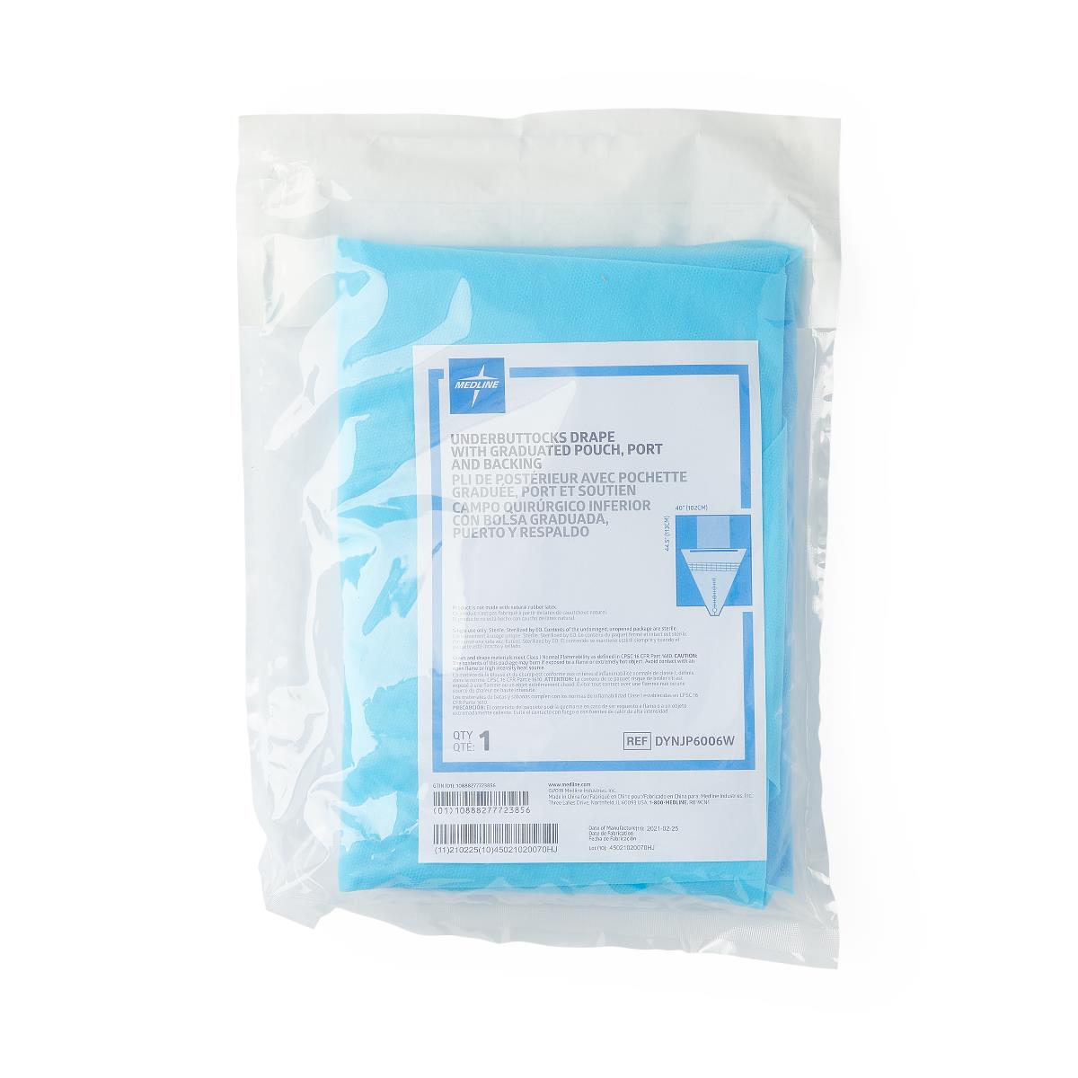 Medline Underbuttocks Drapes with Pouch and Port | Medline 