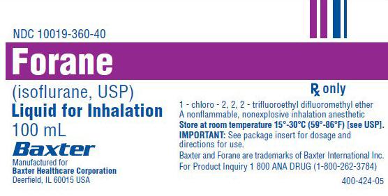 Forane Anesthesia Inhalant | Medline