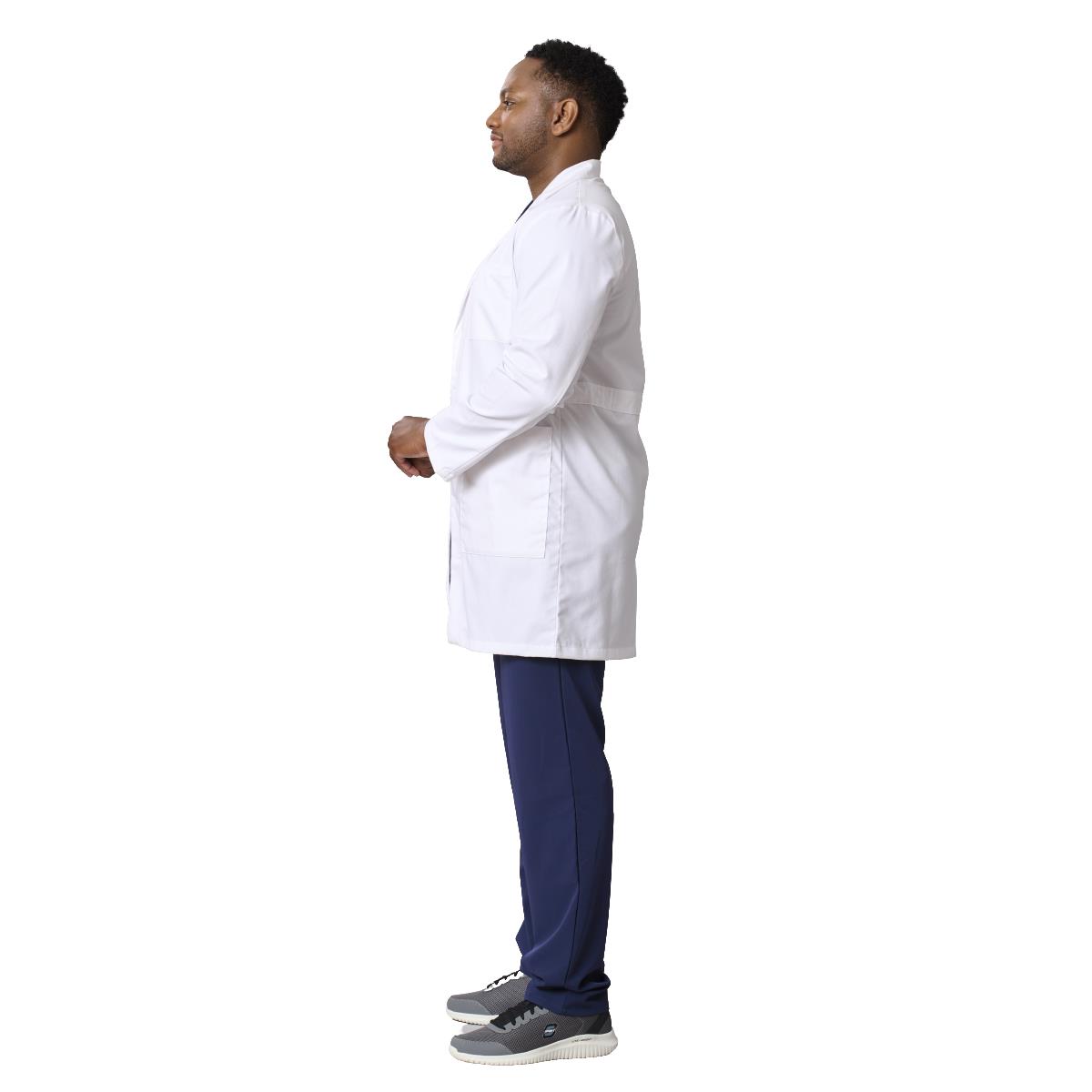 Medline Perform Men's 6-Pocket Staff-Length Lab Coats | Medline