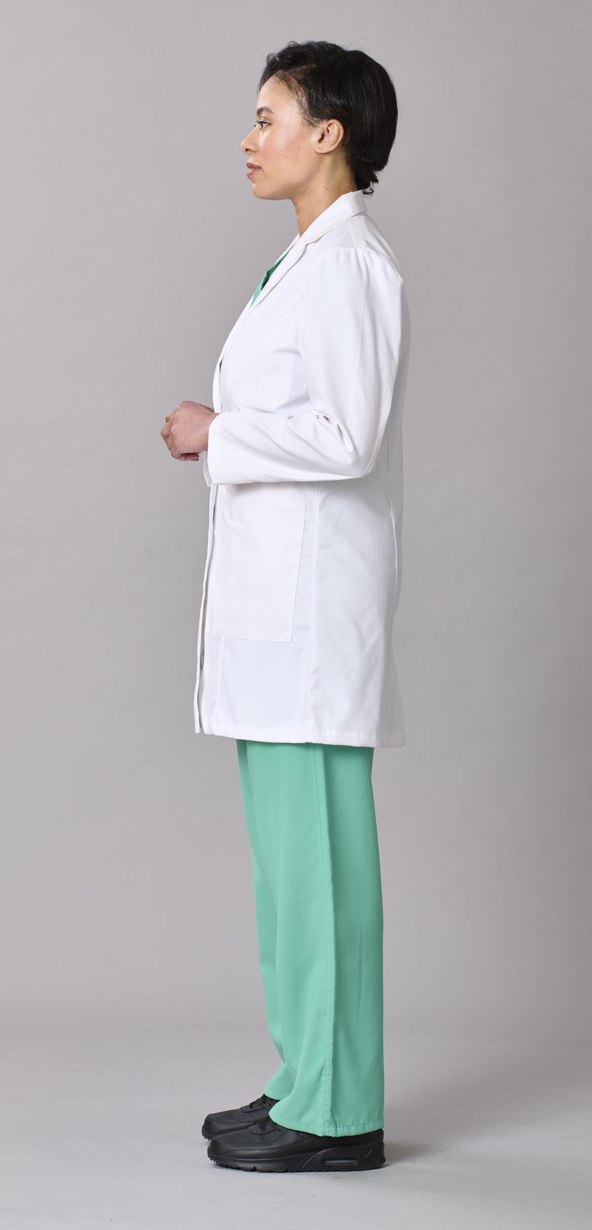 Medline Perform Women's 6-Pocket Staff-Length Lab Coats | Medline