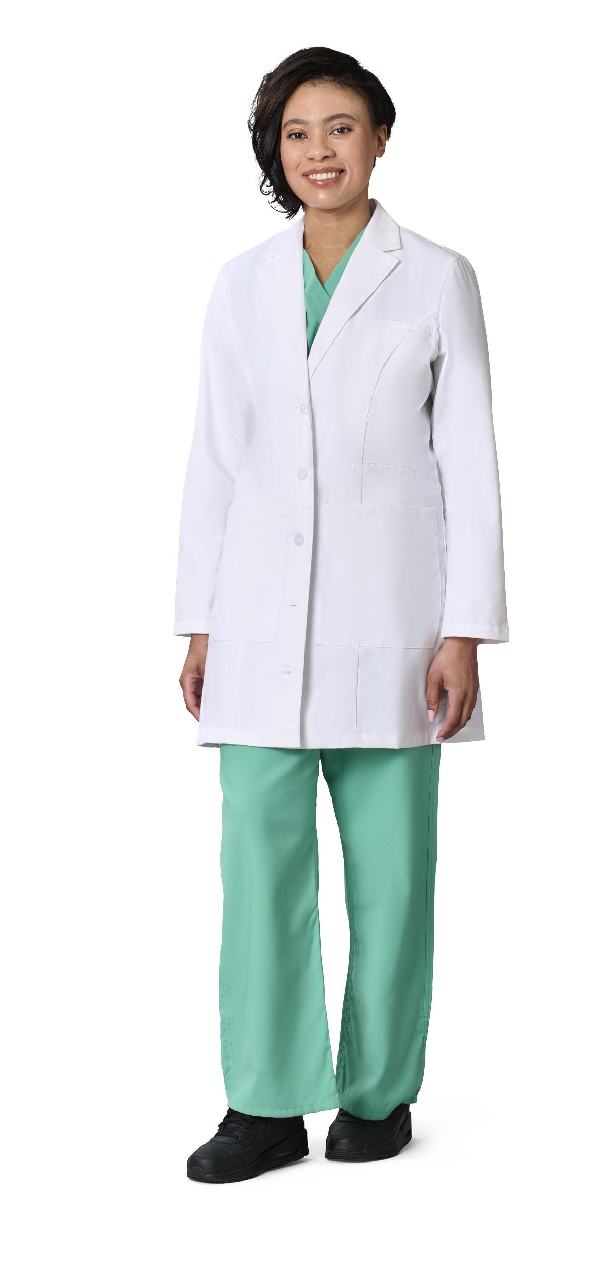 Steven Alan LAB COAT ホワイト　発送23日となります。 Medline Perform Women's 6-Pocket Staff-Length Lab Coats | Medline