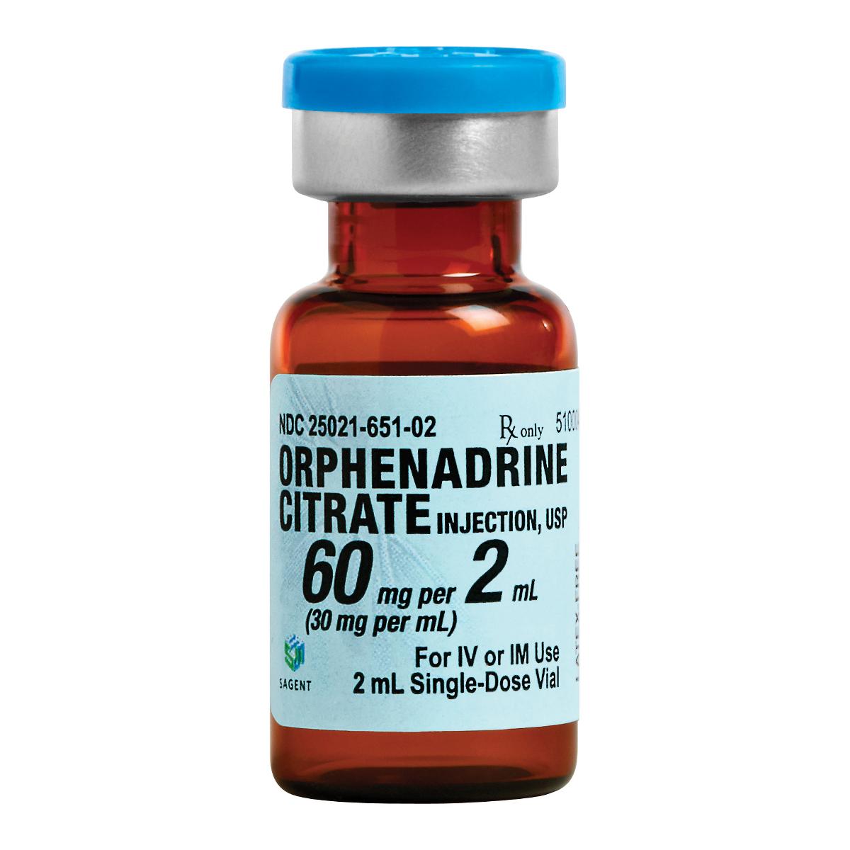 Orphendadrine Citrate Injection | Medline