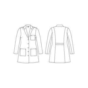 Medline Propel Women's 4-Pocket Staff-Length Lab Coats | Medline