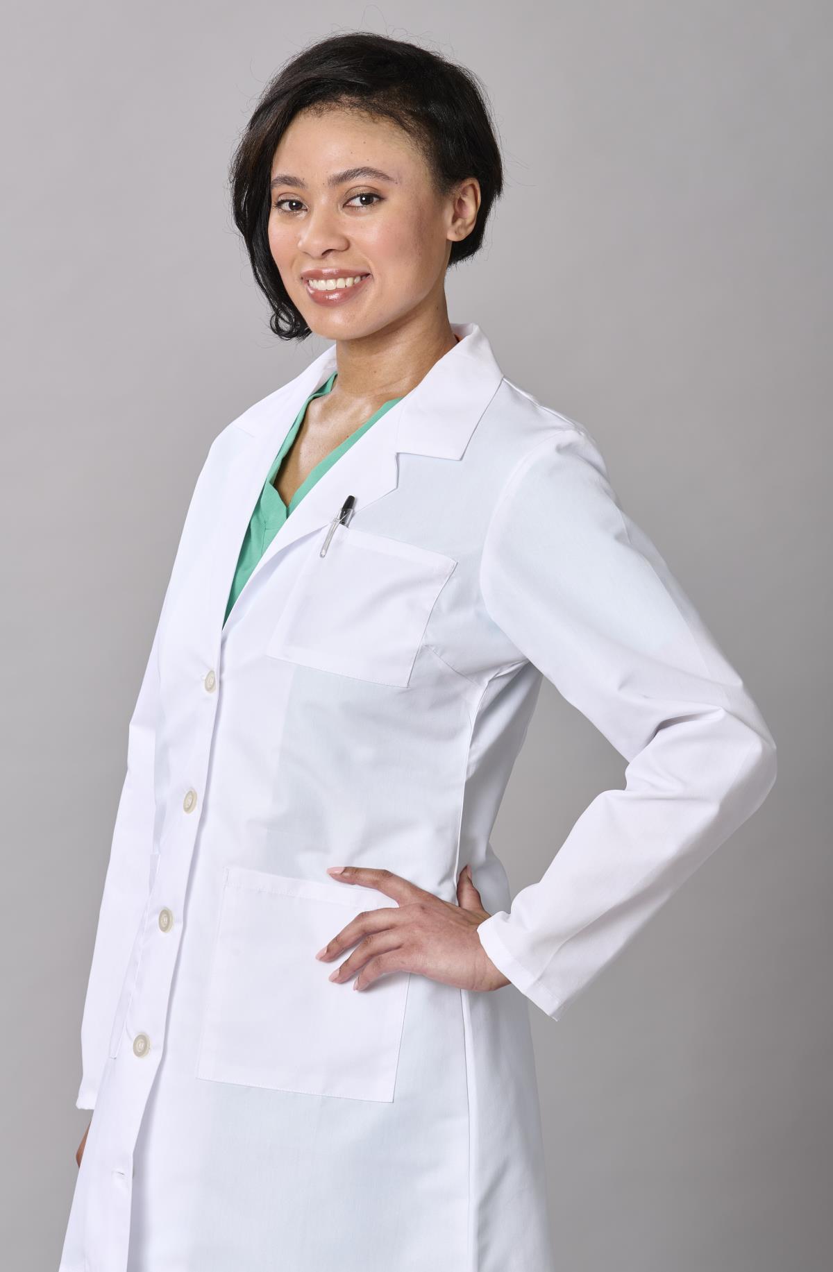 Chest Pocket With Pencil Slot Medline Men's Full Length Lab Coat