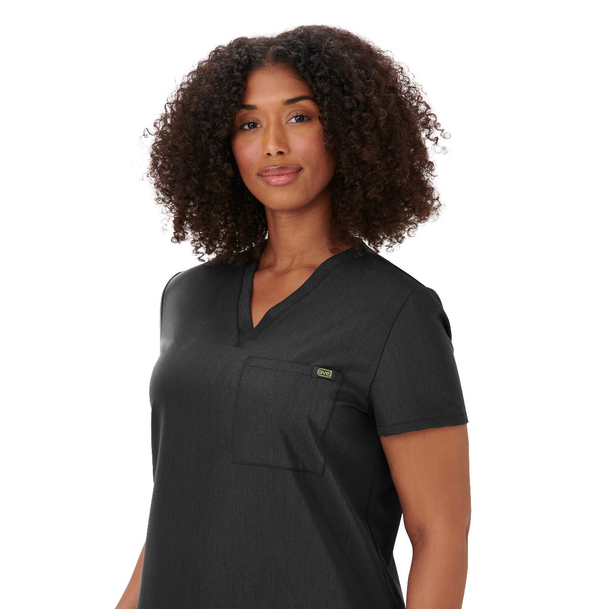 Manhattan AVE Women's 1-Pocket Tuckable Scrub Tops (Style
