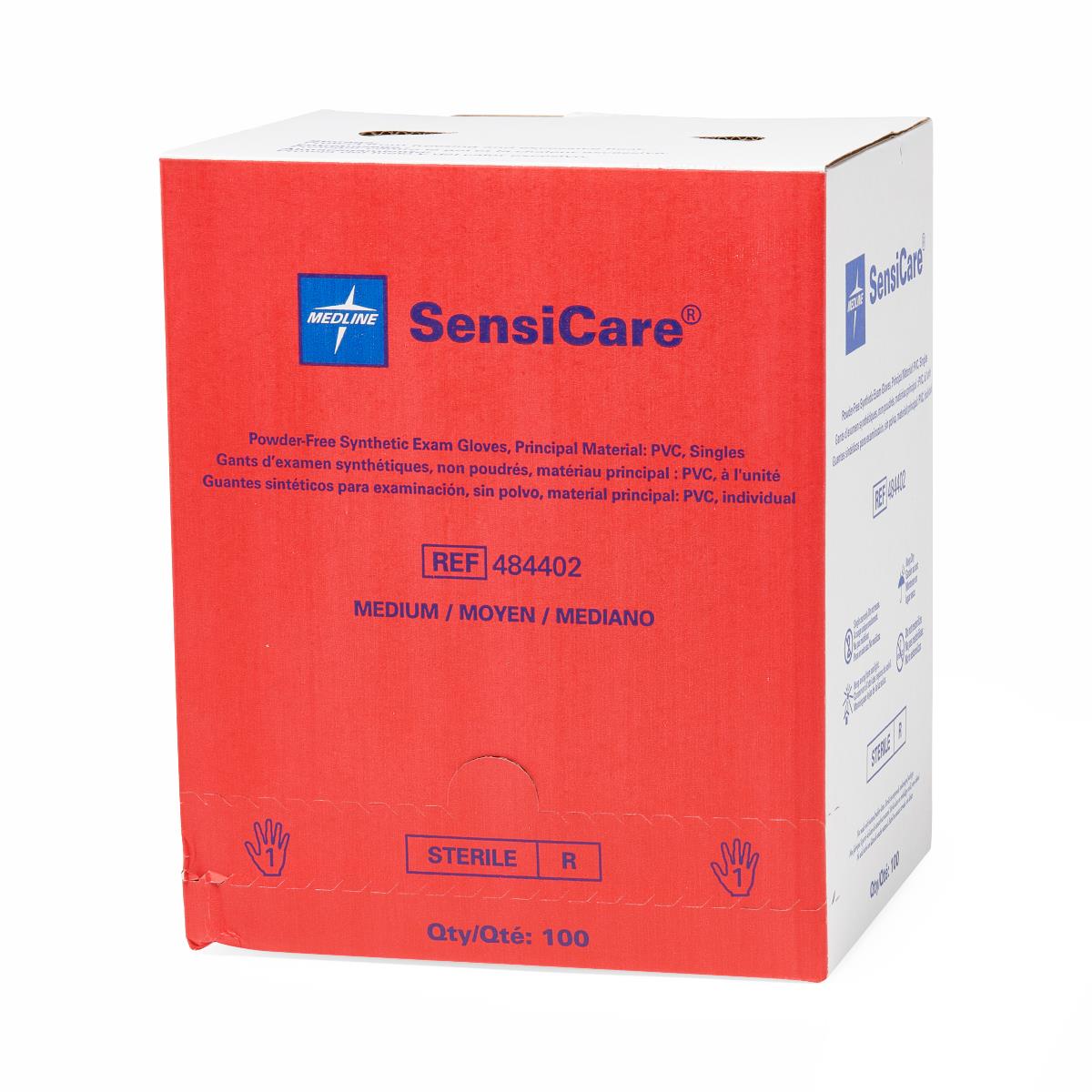 SensiCare Powder-Free Stretch Vinyl Sterile Exam Gloves | Medline