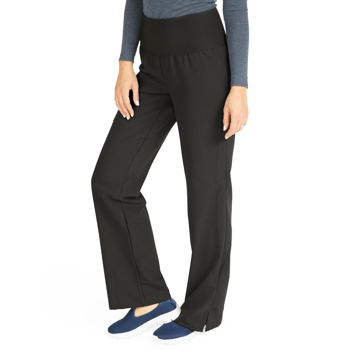 Ocean AVE Women's Wide Waistband Stretch Scrub Pants - Tall Length