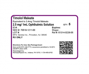 Timolol Maleate Ophthalmic Solution | Medline Industries, Inc.