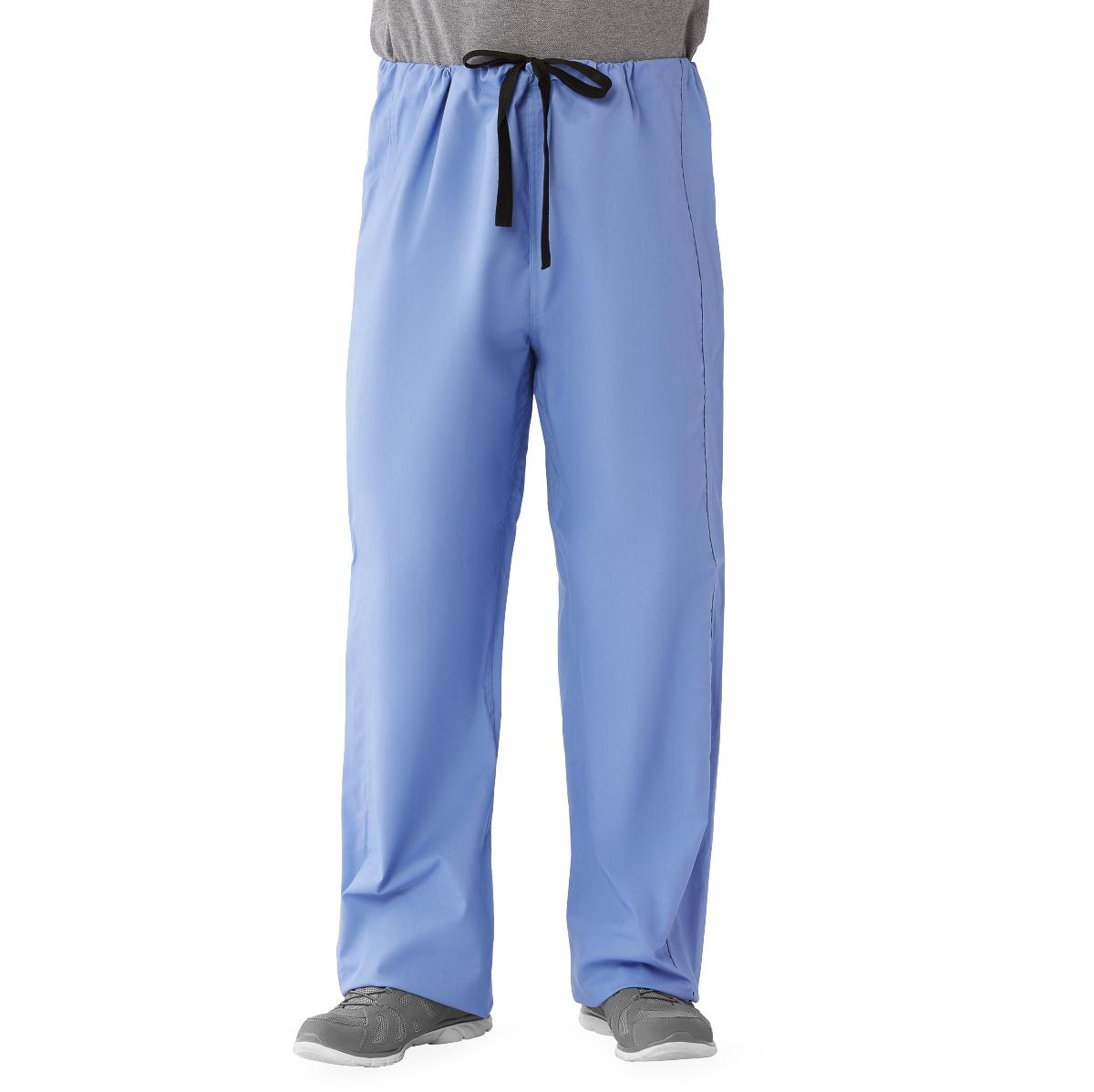 Cotton Reversible Drawstring Scrub Pants