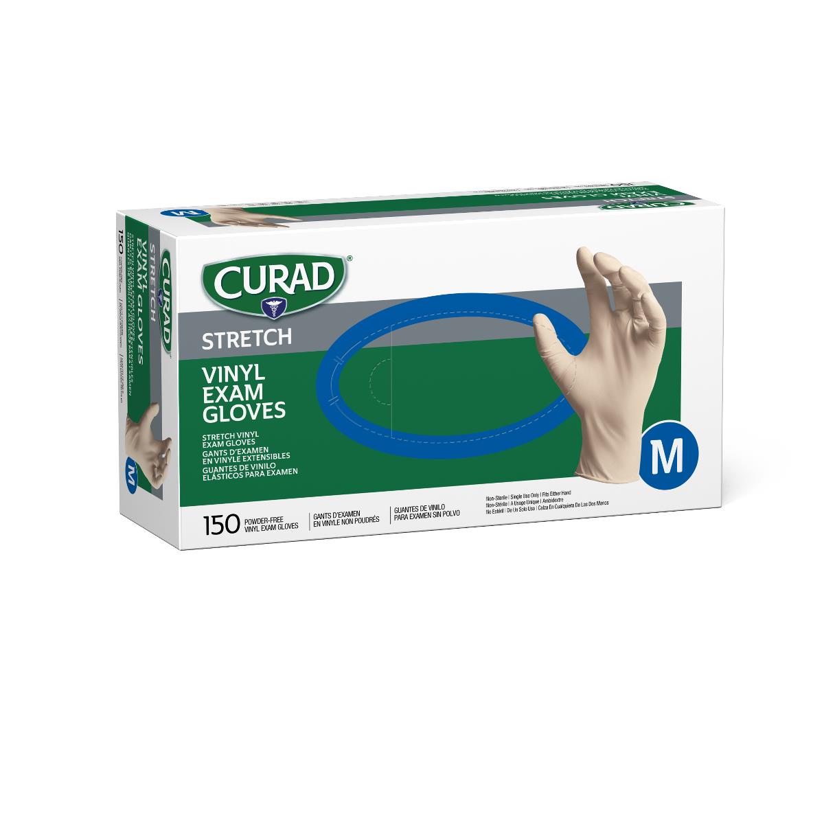 CURAD Stretch Vinyl Exam Gloves - CA Only | Medline