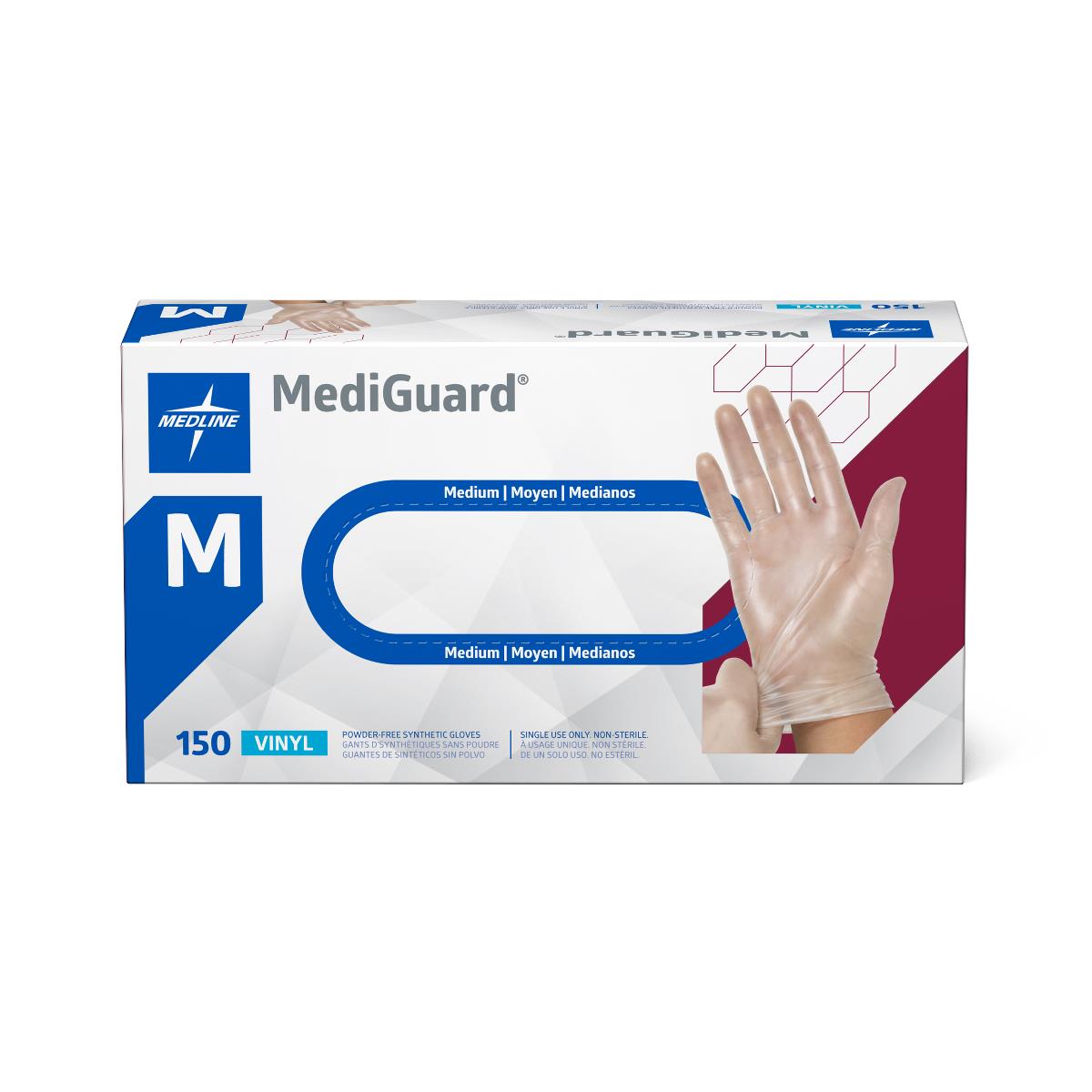 MediGuard Vinyl Synthetic Exam Gloves - CA Only | Medline