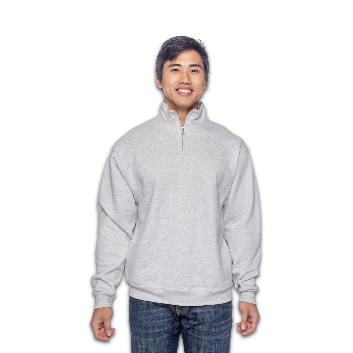 Mサイズ / USS2 Oblique W-Zip JKT Dark gray Buy Unisex 1/4 Zip Brushed Fleece Pullover | FashionBiz.com