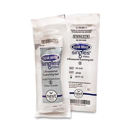 Clear Image Singles and Singles Lite Ultrasound Gel Packs | Medline