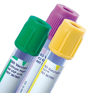BD Vacutainer Blood Collection Tubes with Lithium Heparin | Medline