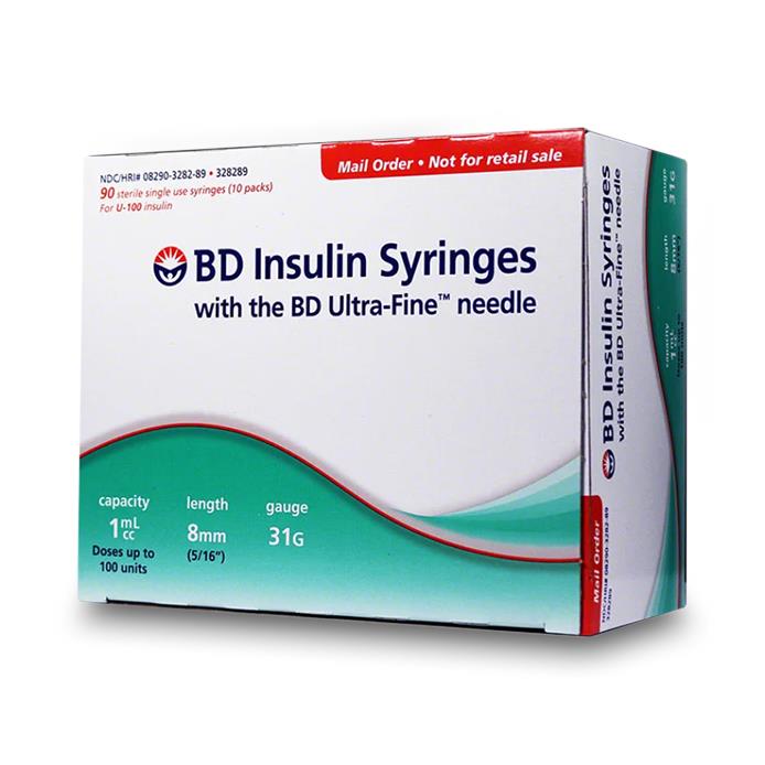 t♡ Ultra-Fine II Short Needle Insulin Syringe - 1cc, 31G, 5/16