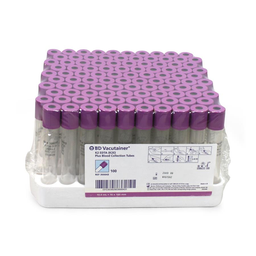 BLOODセット BD Vacutainer EDTA Blood Collection Tubes | Medline