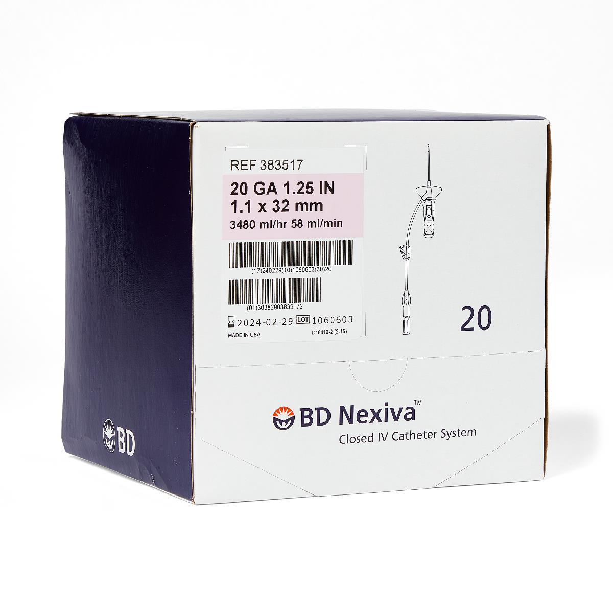 Nexiva Closed IV Catheter Systems with Single Port | Medline