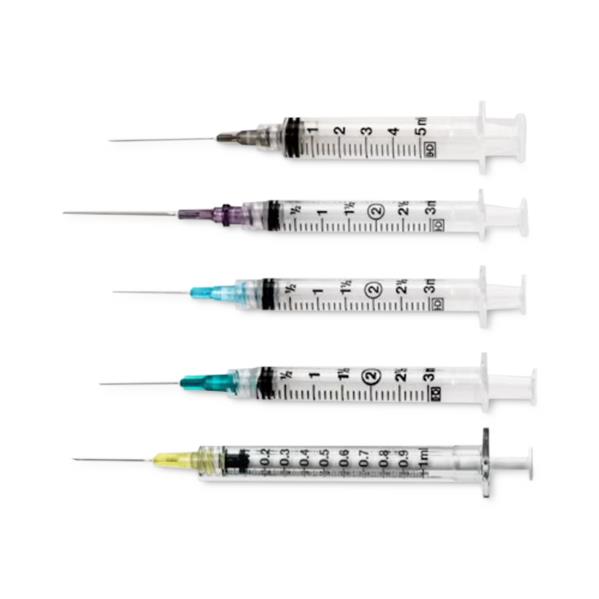 ptTEDページ BD Tuberculin Luer-Slip Syringes with Detachable Needle
