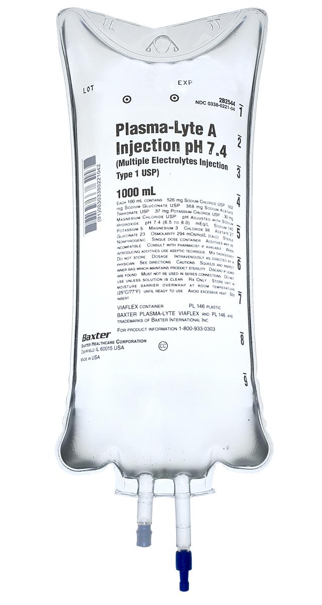 Plasma-Lyte Electrolytes Injection Solution | Medline