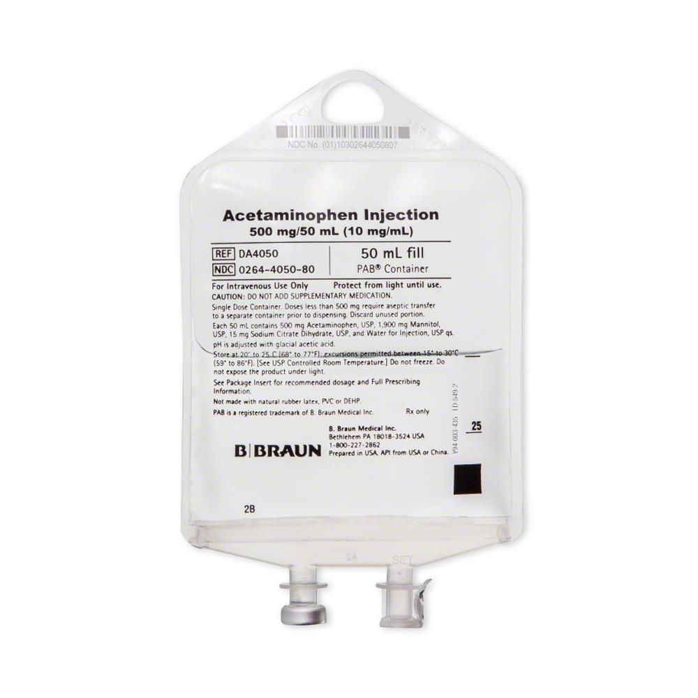 B. Braun Acetaminophen Injection Bag | Medline