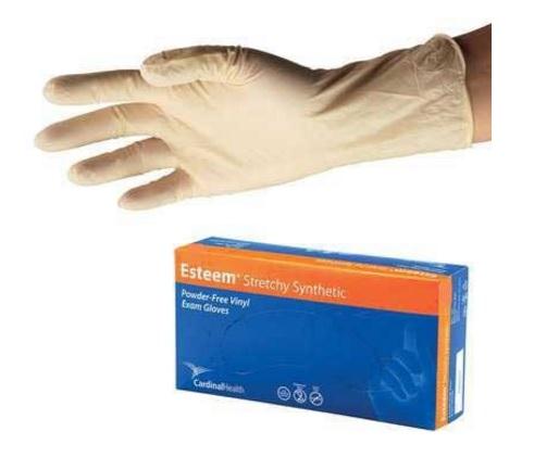 Cardinal Health Nonsterile Powder-Free Vinyl Stretch Exam Gloves