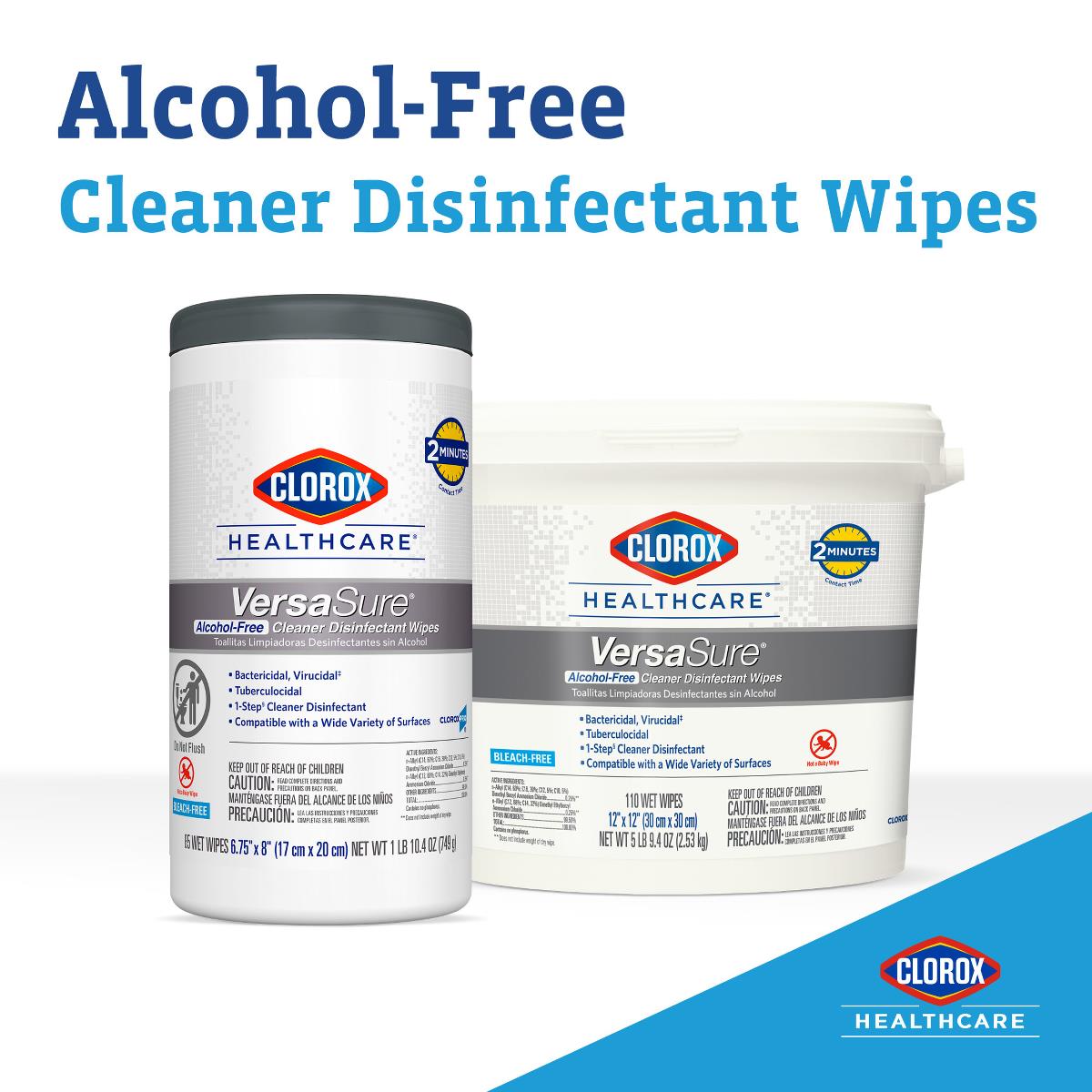 Clorox VersaSure Cleaner Disinfectant Wipes | Medline