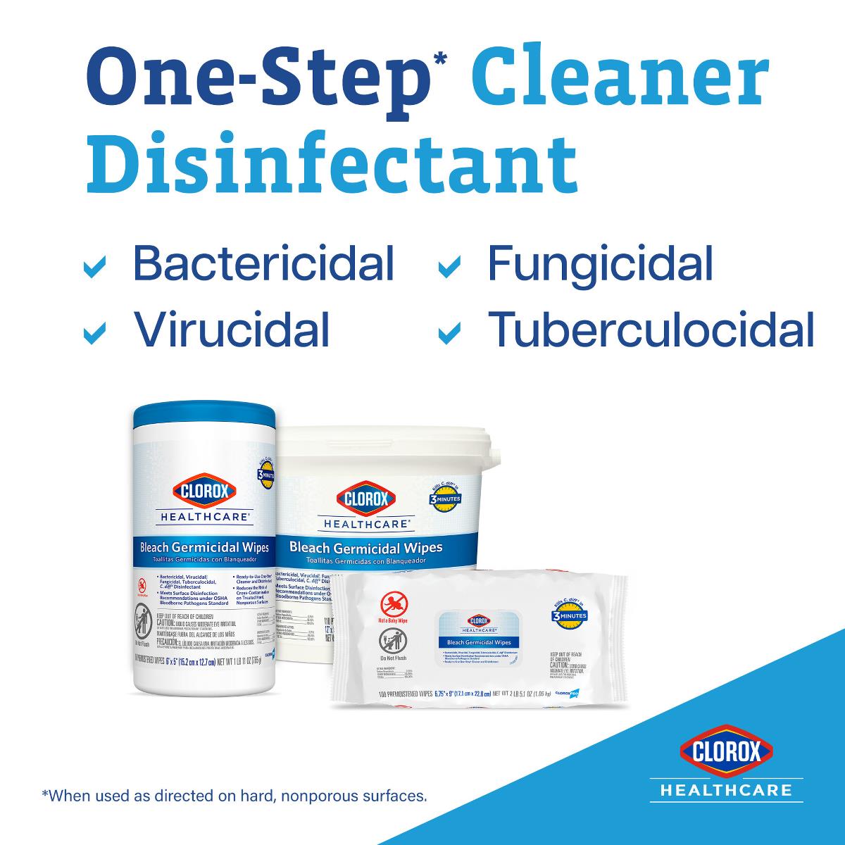 Clorox Bleach Germicidal Disinfectant Wipes | Medline