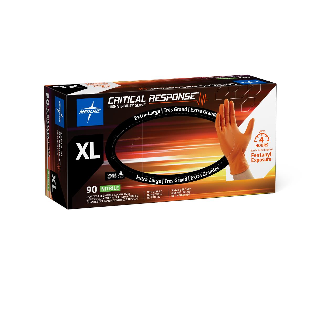 Critical Response Powder-Free Nitrile Exam Gloves | Medline