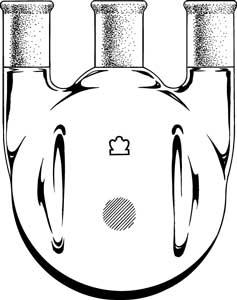 Kimble Indented Three Vertical Neck RB Flask | Medline Industries, Inc.