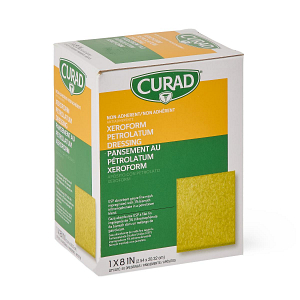 curad xeroform petrolatum dressing Medline CUR253590W Curad Xeroform Petrolatum Dressing 5in x 9in