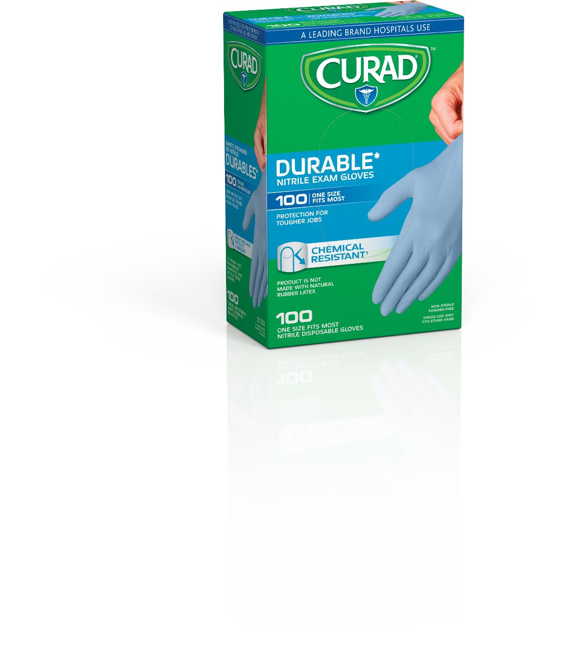 CURAD Chemical-Resistant Nitrile Exam Gloves | Medline