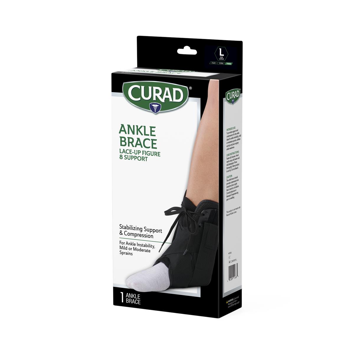 矯正用品・補助ベルト AMYAILE CERAEARTH50 Wrist & Ankle CURAD Vinyl Lace-Up Figure-8 Ankle Braces | Medline