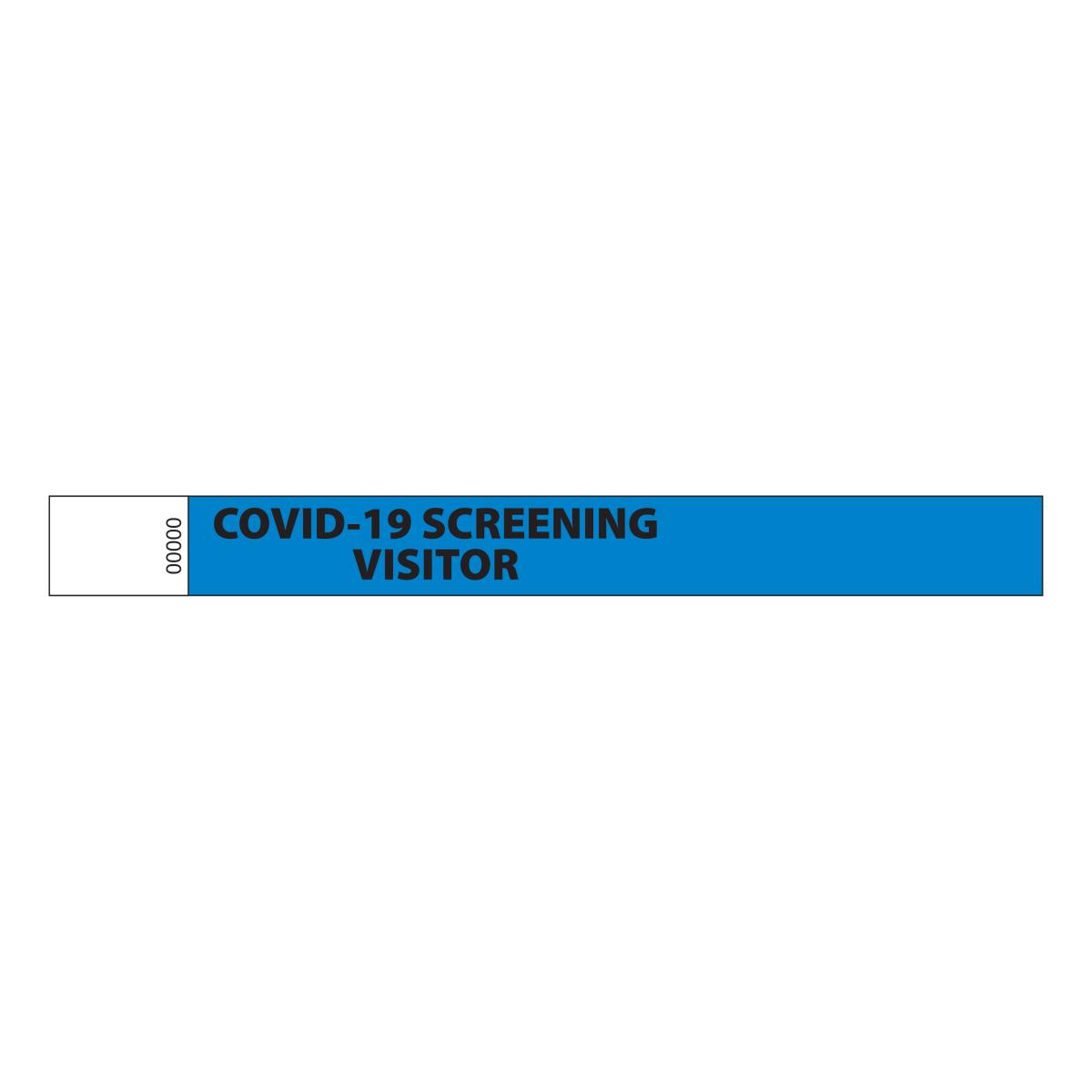 Medline Tamper Resistant Adhesive-Closure COVID-19 Alert Band | Medline