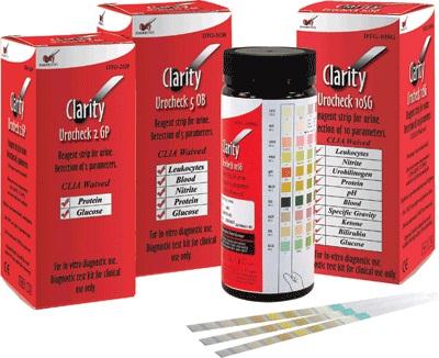 Clarity UroCheck Urine Strips | Medline