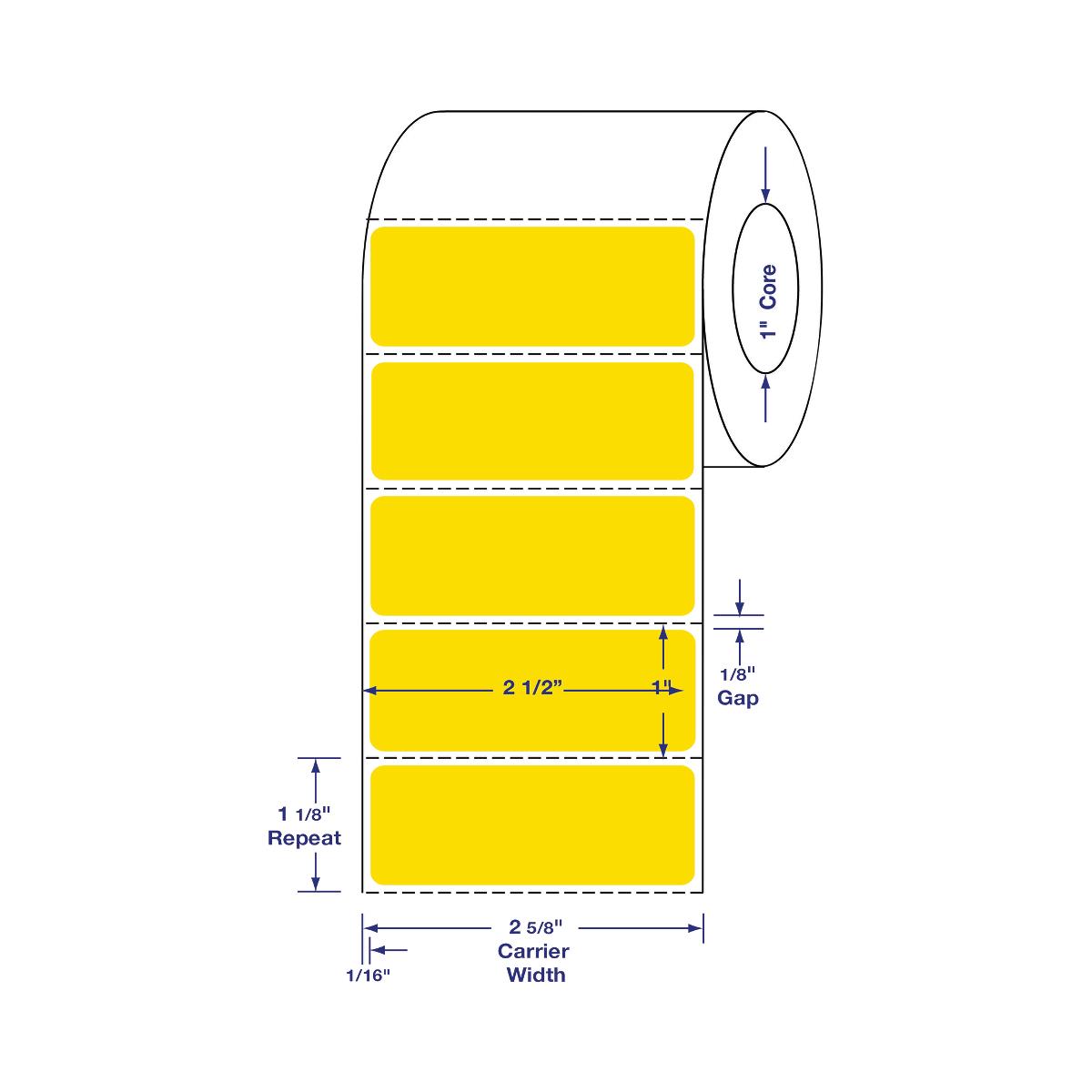 Centurion Yellow Direct Thermal Printer Labels | Medline