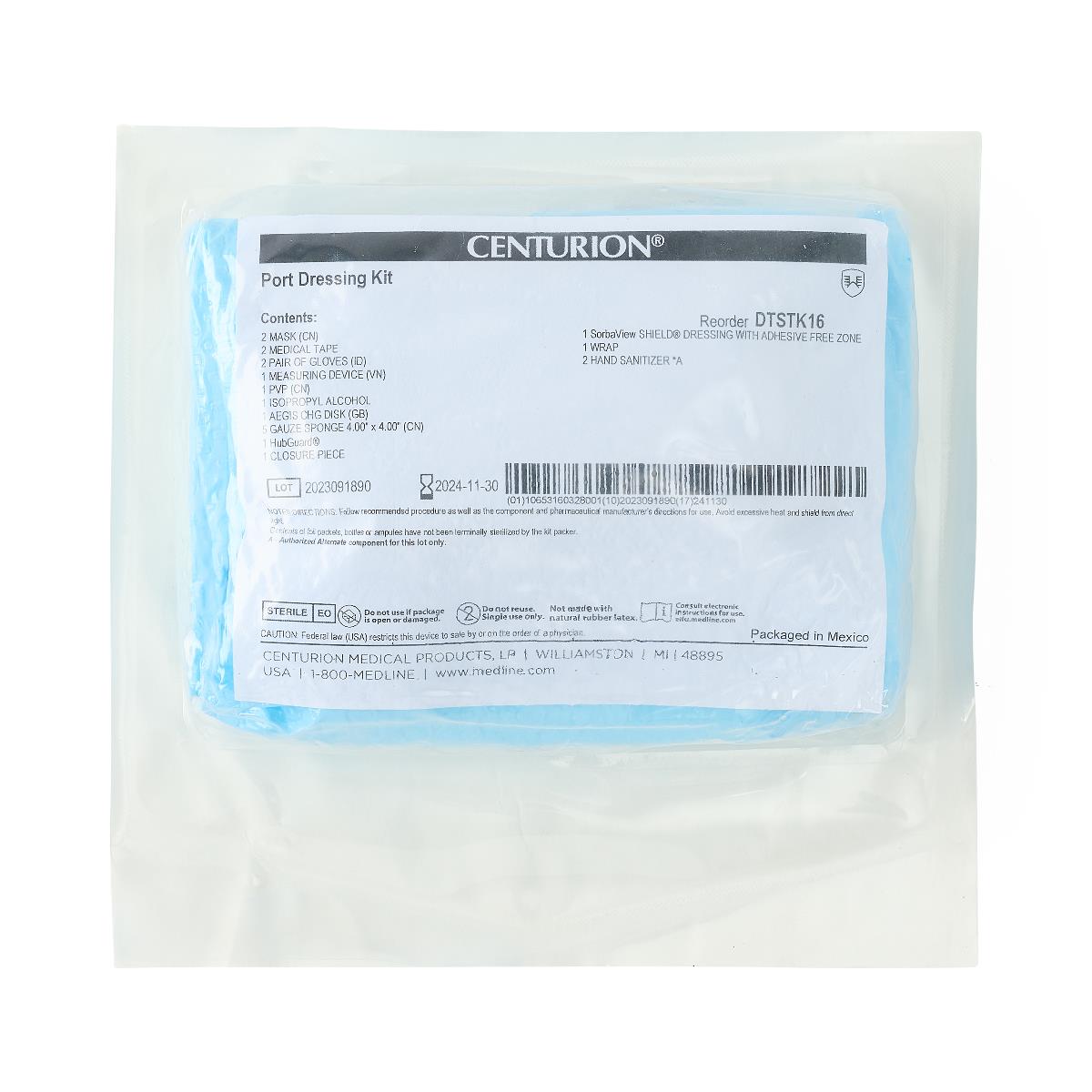 Centurion Port Dressing Kits Medline