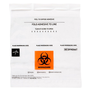 Medline Adhesive-Closure Biohazard Bags | Medline